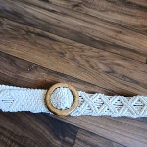 BOHO MACRAME BELT. WOMENS MEDIUM